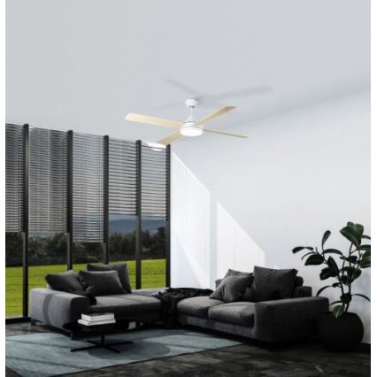 Eglo - Светодиодный потолочный вентилятор LED/20W/230V 3000/4000/5000K + дистанционное управление белый