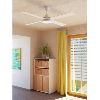 Eglo - Светодиодный потолочный вентилятор LED/20W/230V 3000/4000/5000K + дистанционное управление белый