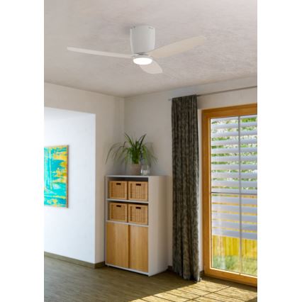 Eglo - LED Стельовий вентилятор LED/15W/230V + пульт дистанційного керування