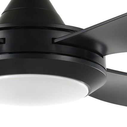 Eglo - Светодиодный потолочный вентилятор LED/20W/230V черный + дистанционное управление
