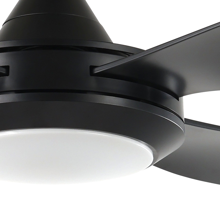 Eglo - Світлодіодний стельовий вентилятор LED/20W/230V чорний + пульт дистанційного керування