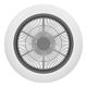 Eglo - Світлодіодний стельовий вентилятор з регулюванням яскравості LED/25,5W/230V білий/чорний + дистанційне керування