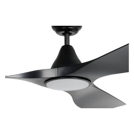 Eglo - LED потолочный вентилятор LED/19W/230V Ø 132 см чёрный + пульт дистанционного управления
