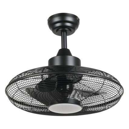 Eglo - LED стельовий вентилятор LED/15 Вт/230 В, 3000/4000/5000 К, діам. 53 см, чорний + пульт дистанційного керування
