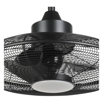 Eglo - LED стельовий вентилятор LED/15 Вт/230 В, 3000/4000/5000 К, діам. 53 см, чорний + пульт дистанційного керування