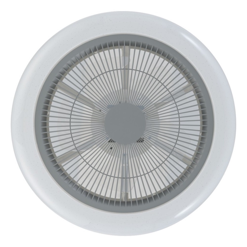 Eglo - Светодиодный потолочный вентилятор с регулированием яркости LED/25,5W/230V серый + дистанционное управление