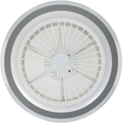 Eglo - Світлодіодний стельовий вентилятор з регулюванням яскравості LED/25,5W/230V білий/сірий 2700-6500K + пульт дистанційного керування