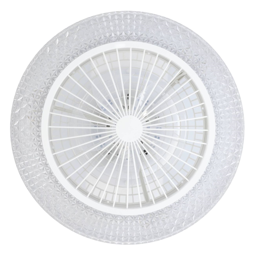 Eglo - LED затемнюваний стельовий вентилятор 3xLED/12,6W/230V 2700-6500K діам. 55 см білий + пульт дистанційного керування