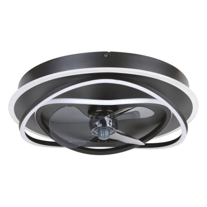 Eglo - LED диммируемый потолочный вентилятор 4xLED/9W/230V 2700-6500K диаметр 50 см чёрный + пульт дистанционного управления