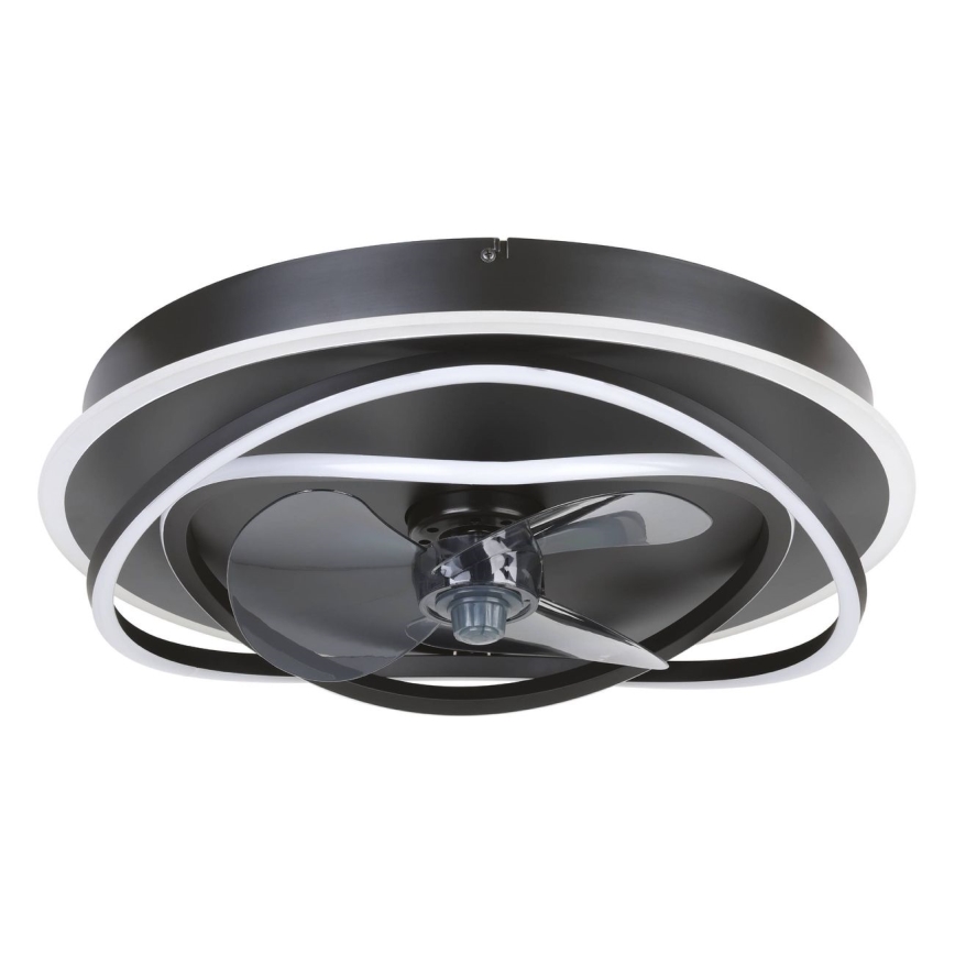 Eglo - LED затемнюваний стельовий вентилятор 4xLED/9W/230V 2700-6500K, діаметр 50 см, чорний + пульт дистанційного керування