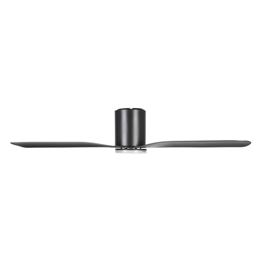 Eglo - Потолочный вентилятор с LED-подсветкой и диммером, 17 Вт/230 В, 3000/4000/5000 К, диаметр 132 см, черный, с пультом дистанционного управления