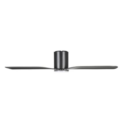 Eglo - димований стельовий вентилятор LED/17W/230V, діам. 132 см, чорний + пульт дистанційного керування