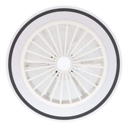 Eglo - Світлодіодний стельовий вентилятор з регулюванням яскравості LED/25,5W/230V білий/чорний 2700-6500K + пульт дистанційного керування