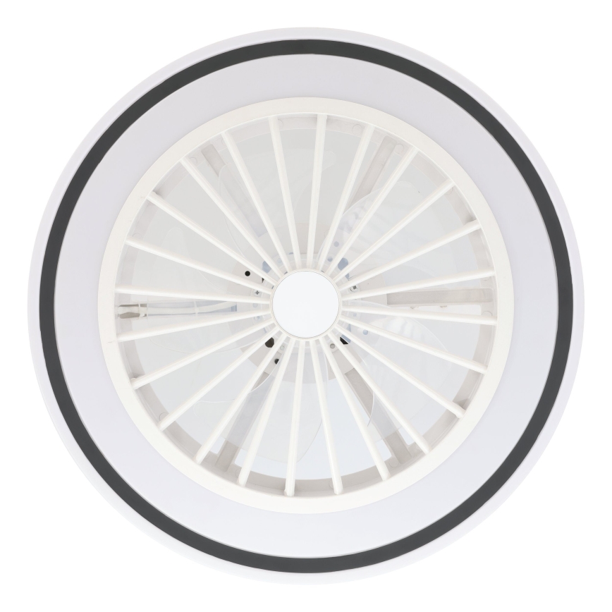 Eglo - Світлодіодний стельовий вентилятор з регулюванням яскравості LED/25,5W/230V білий/чорний 2700-6500K + пульт дистанційного керування