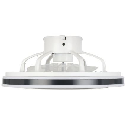 Eglo - Світлодіодний стельовий вентилятор з регулюванням яскравості LED/25,5W/230V білий/чорний 2700-6500K + пульт дистанційного керування