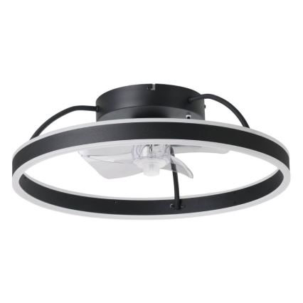 Eglo - LED RGBW диммируемый потолочный вентилятор LED/36W/230V 3000-6500K черный + с дистанционным пультом управления