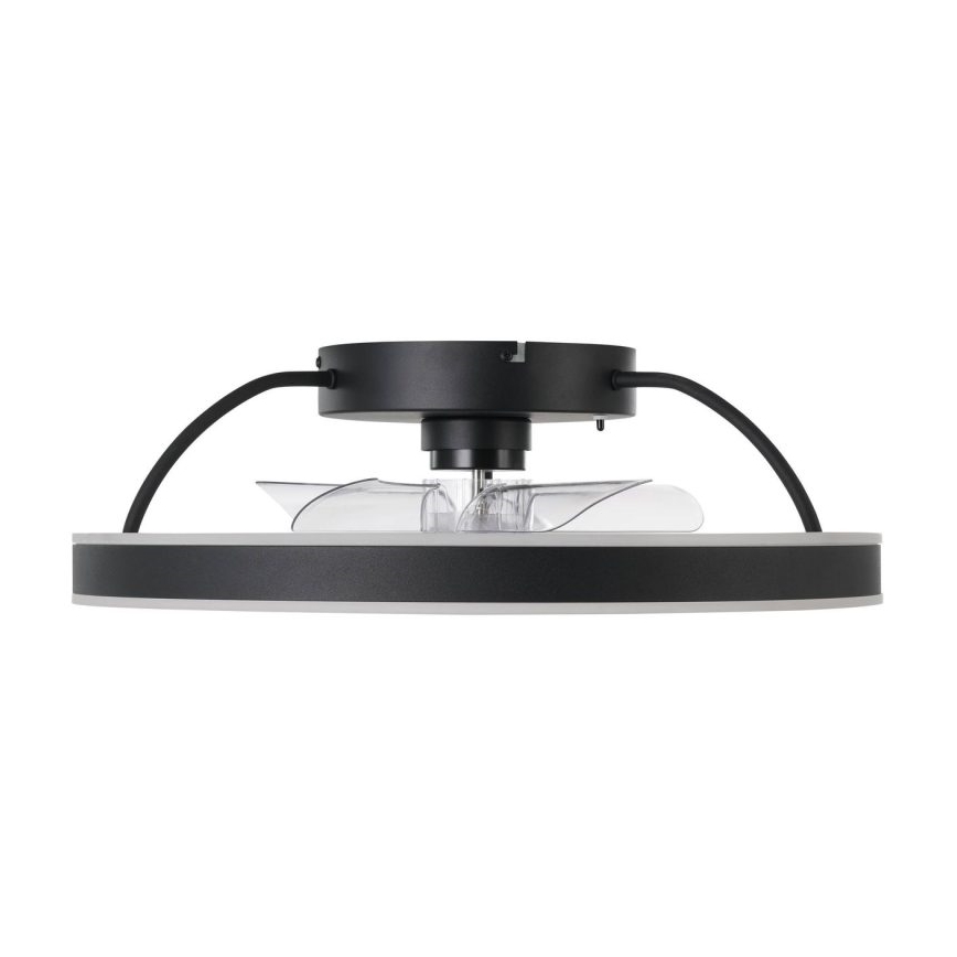 Eglo - LED RGBW стельовий вентилятор з регулюванням яскравості LED/36W/230V 3000-6500K, діаметр 50 см, чорний + пульт дистанційного керування