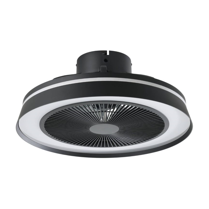 Eglo - диммируемый потолочный вентилятор LED RGBW, 3×LED/8,5 Вт/230 В + LED/6 Вт, 2700–6500 К, диаметр 48 см, чёрный + пульт дистанционного управления
