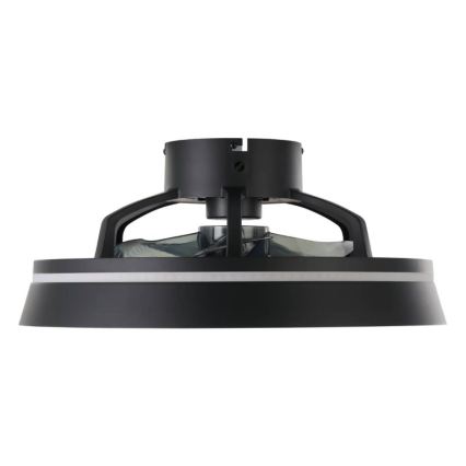 Eglo - диммируемый потолочный вентилятор LED RGBW, 3×LED/8,5 Вт/230 В + LED/6 Вт, 2700–6500 К, диаметр 48 см, чёрный + пульт дистанционного управления
