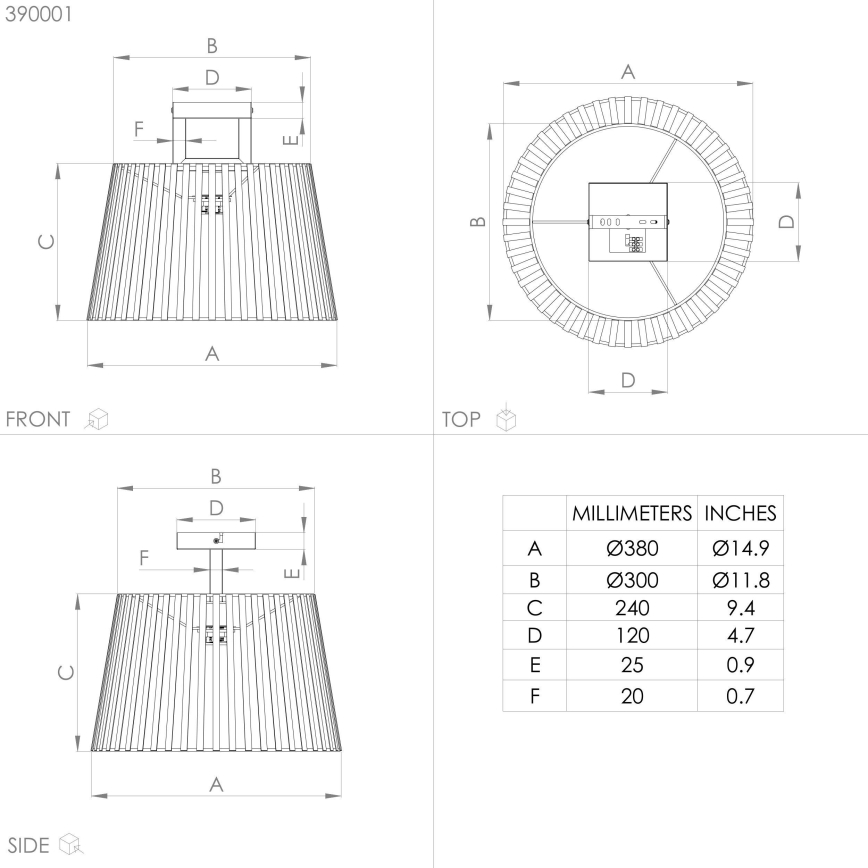 Eglo - Стельовий світильник 1xE27/40W/230V чорний