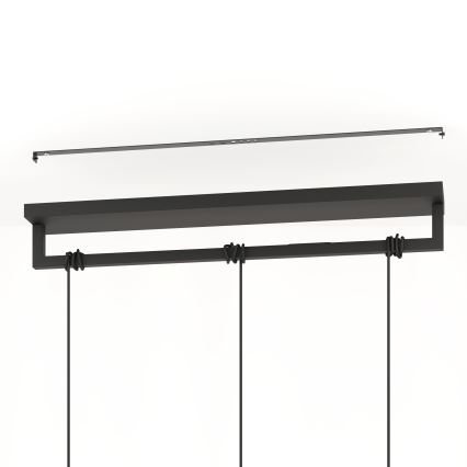 Eglo - Подвесная люстра 3xE27/40W/230V черный