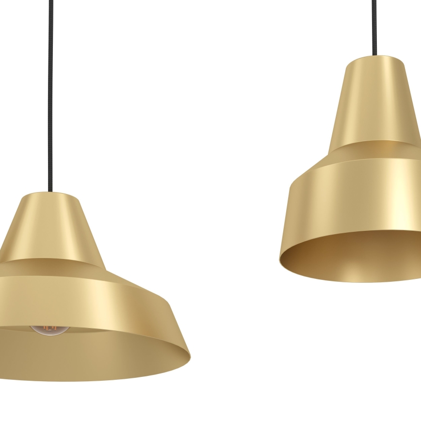 Eglo - Подвесная люстра 3xE27/40W/230V золотистый