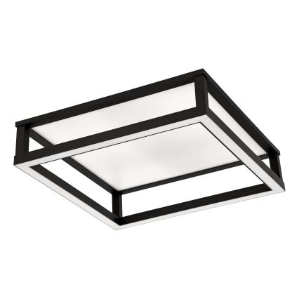 Eglo - Светодиодный потолочный светильник с регулированием яркости LED/29,4W/230V 2700-6500K черный + дистанционное управление