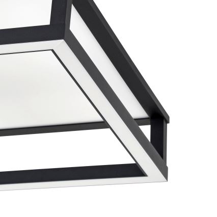 Eglo - Светодиодный потолочный светильник с регулированием яркости LED/29,4W/230V 2700-6500K черный + дистанционное управление