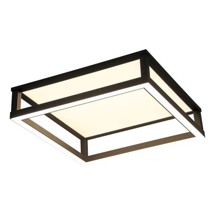 Eglo - Светодиодный потолочный светильник с регулированием яркости LED/29,4W/230V 2700-6500K черный + дистанционное управление