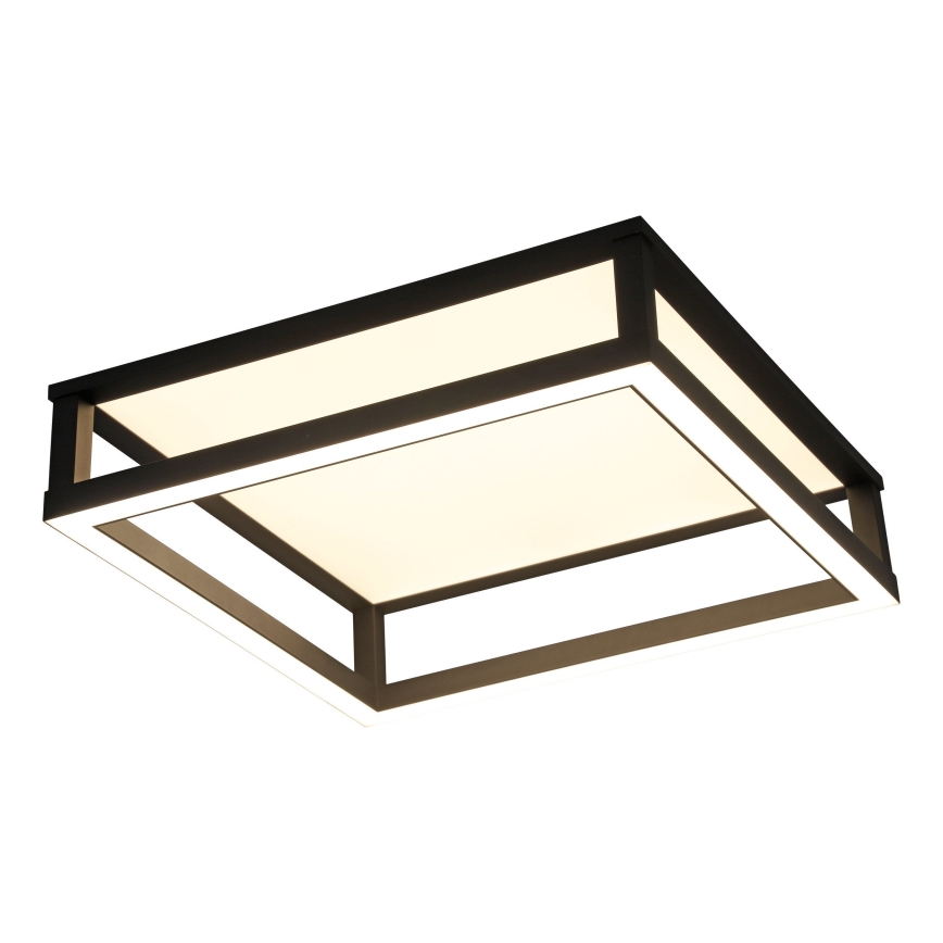 Eglo - Светодиодный потолочный светильник с регулированием яркости LED/29,4W/230V 2700-6500K черный + дистанционное управление