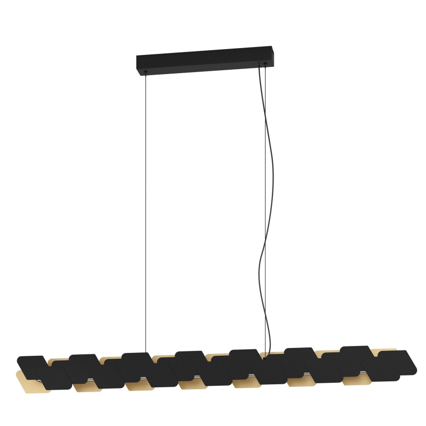 Eglo - Светодиодная подвесная люстра с регулированием яркости LED/44W/230V 3000K черный/золотистый