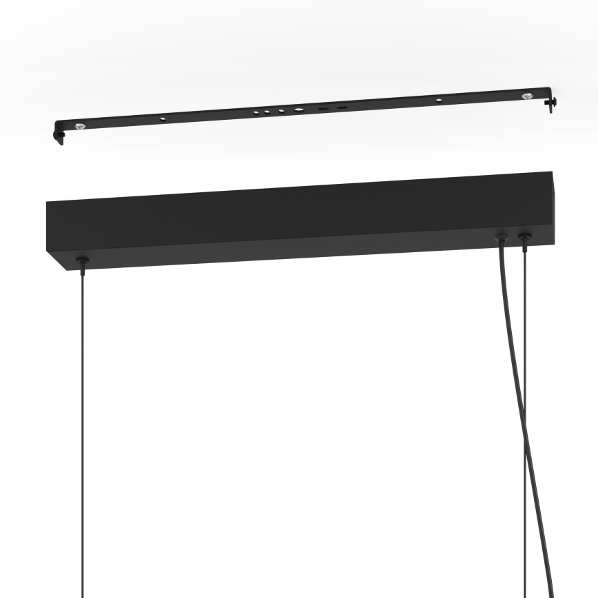 Eglo - Світлодіодна підвісна люстра з регулюванням яскравості LED/44W/230V 3000K чорний/золотий