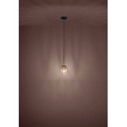 Eglo - Підвісна люстра 1xE27/40W/230V золотий