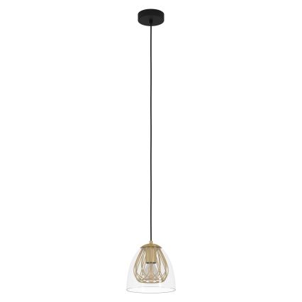 Eglo - Подвесная люстра 1xE27/40W/230V золотистый