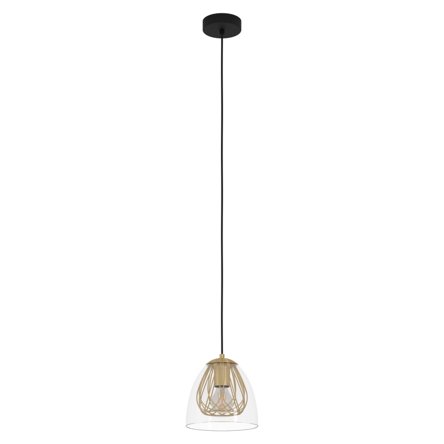 Eglo - Подвесная люстра 1xE27/40W/230V золотистый