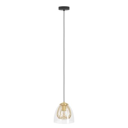 Eglo - Подвесная люстра 1xE27/40W/230V золотистый