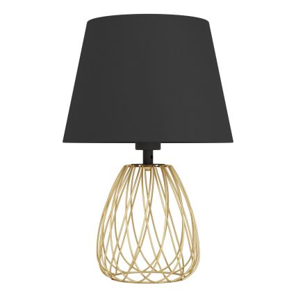 Eglo - Настольная лампа 1xE27/40W/230V черный/золотистый