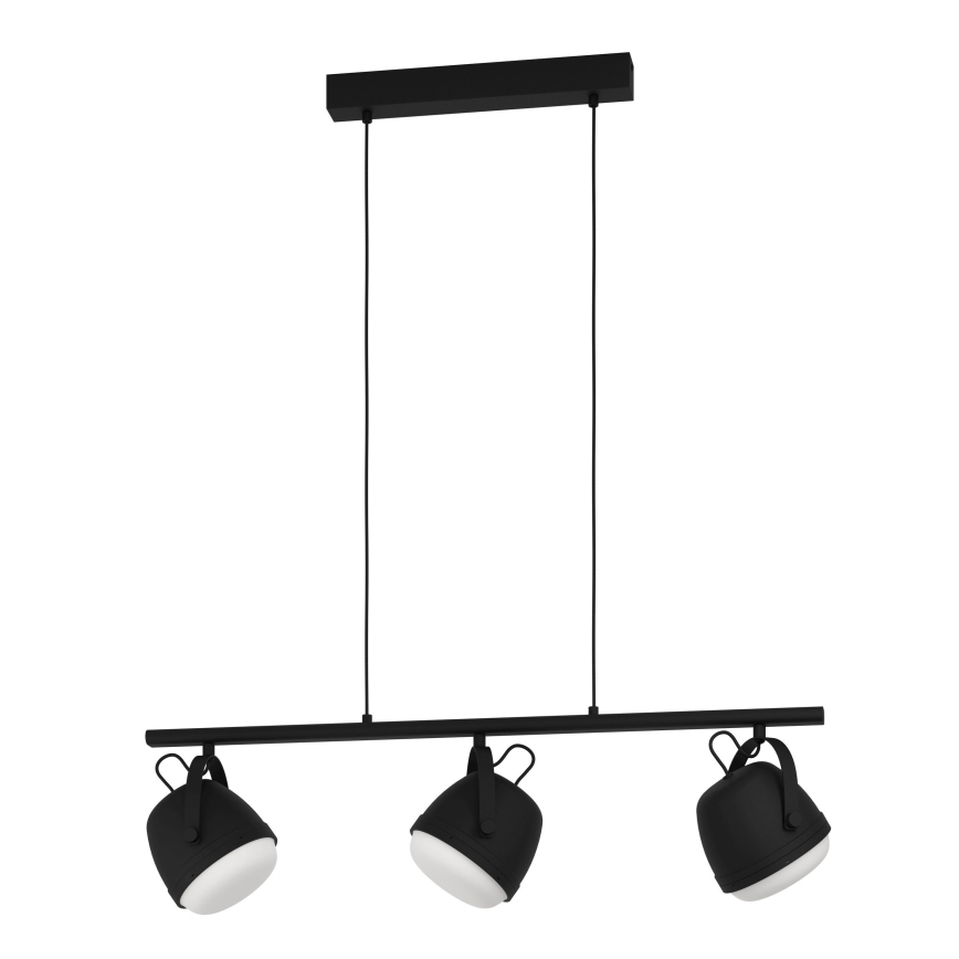 Eglo - Подвесная люстра 3xE27/28W/230V черный