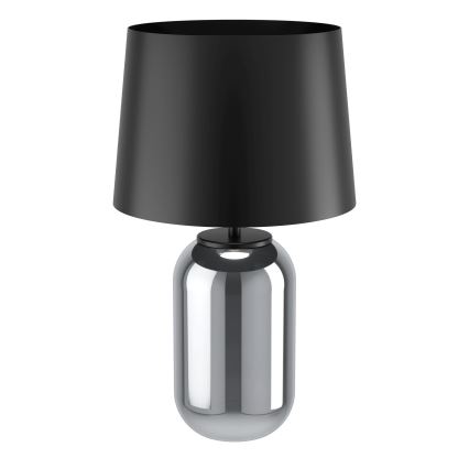 Eglo - Настольная лампа 1xE27/40W/230V черный/дымчатый