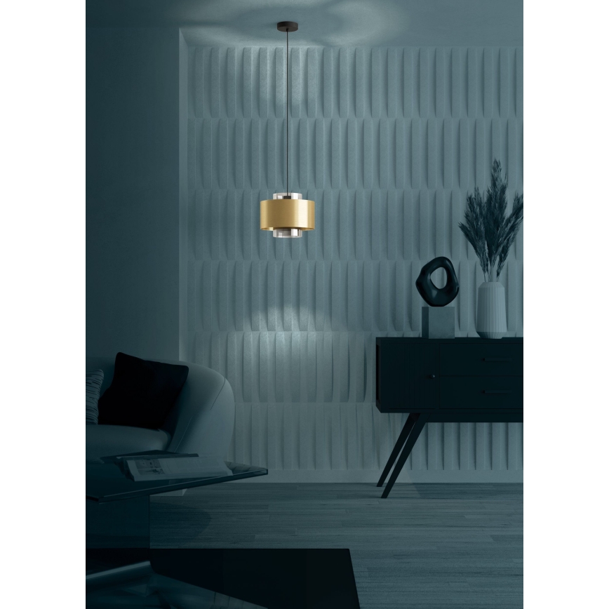 Eglo - Подвесная люстра 1xE27/40W/230V золотистый