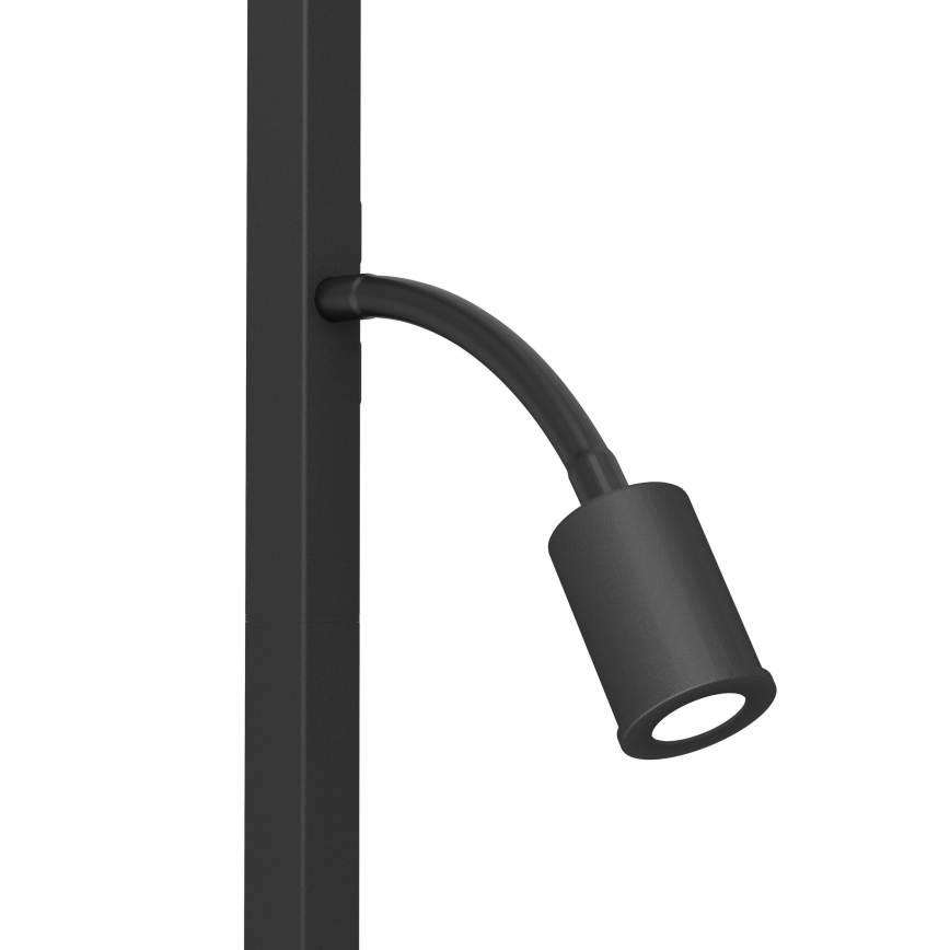 Eglo - Світлодіодний торшер 1xE27/40W/230V + LED/3,8W 3000K чорний