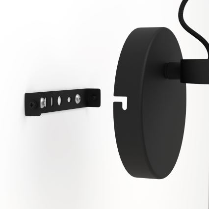 Eglo - Настенный светильник 1xE27/28W/230V черный