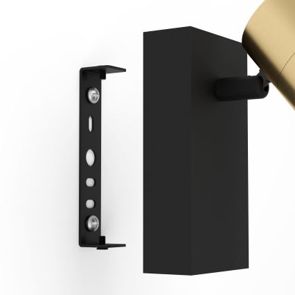 Eglo - Світлодіодний настінний точковий світильник 1xGU10/4,5W/230V 3000K чорний/золотий