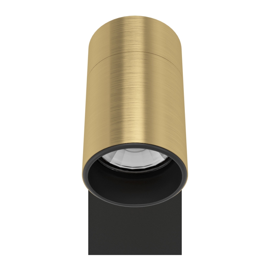 Eglo - Світлодіодний настінний точковий світильник 1xGU10/4,5W/230V 3000K чорний/золотий