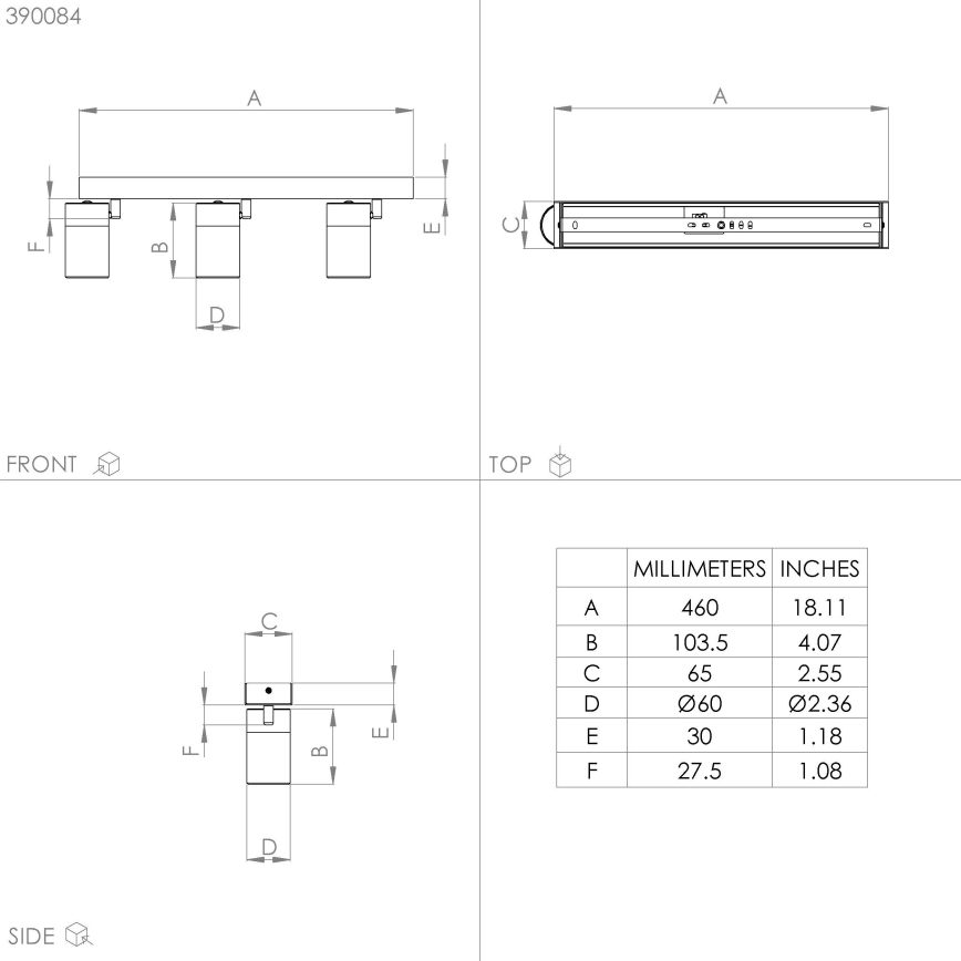 Eglo - Светодиодный точечный светильник 3xGU10/4,5W/230V 3000K черный/золотистый