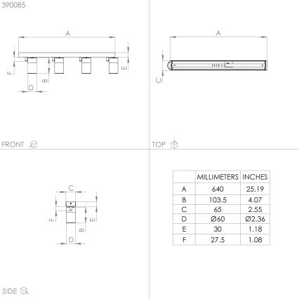 Eglo - Светодиодный точечный светильник 4xGU10/4,5W/230V 3000K черный/золотистый