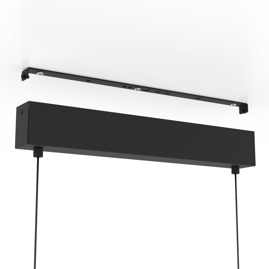 Eglo - Світлодіодна підвісна люстра з регулюванням яскравості 2xLED/12,5W/230V + LED/15,5W 3000K чорний