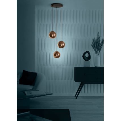 Eglo - Подвесная люстра 3xE27/40W/230V медный