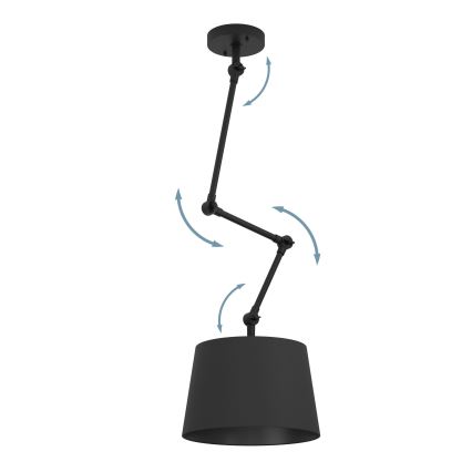 Eglo - Люстра на штанге 1xE27/40W/230V черный
