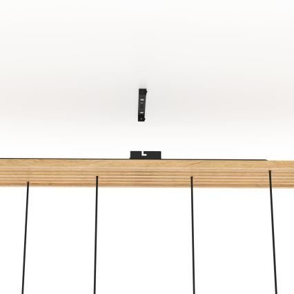 Eglo - Подвесная люстра 6xE27/40W/230V черный/коричневый